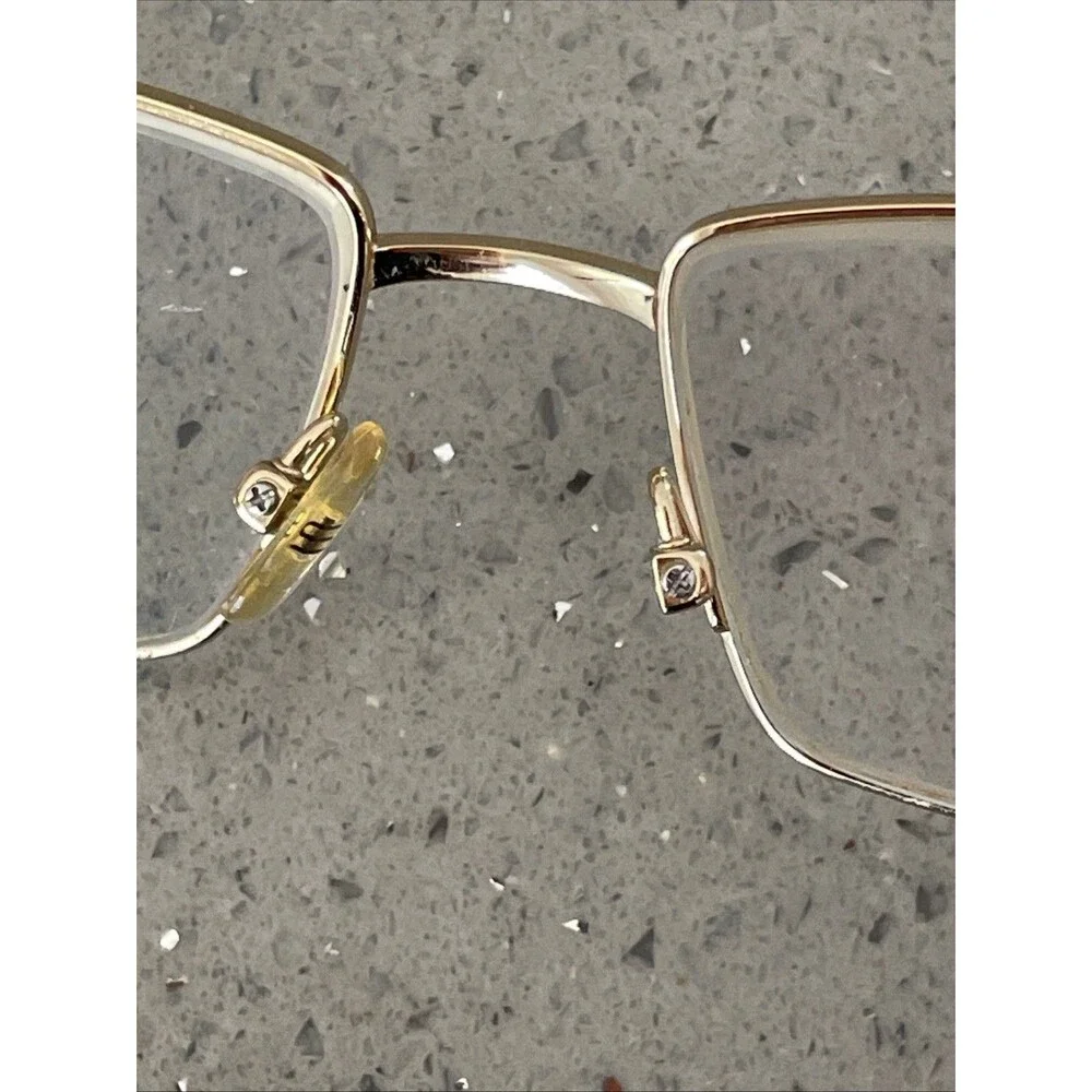 SUNFIRE EYEWEAR 54-16-145 S-8018 EYEGLASSES FRAMES ONLY gold rectangle full rim